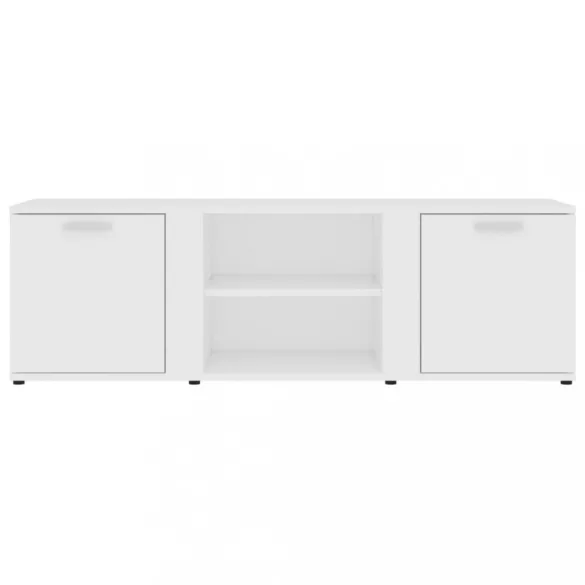 fehér szerelt fa TV-szekrény 120 x 34 x 37 cm