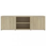 sonoma tölgy színű szerelt fa TV-szekrény 120 x 34 x 37 cm