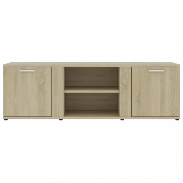 sonoma tölgy színű szerelt fa TV-szekrény 120 x 34 x 37 cm