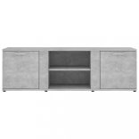 betonszürke szerelt fa TV-szekrény 120 x 34 x 37 cm