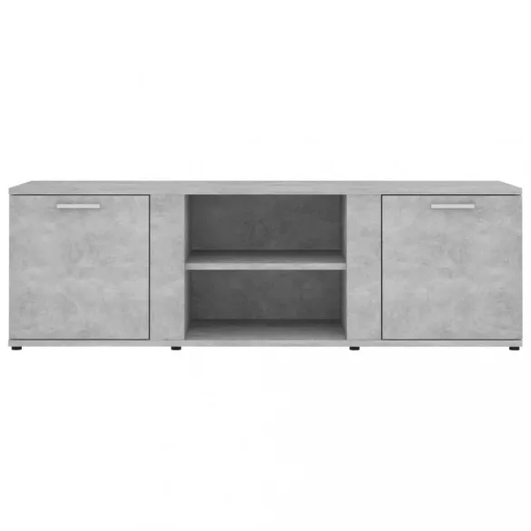betonszürke szerelt fa TV-szekrény 120 x 34 x 37 cm