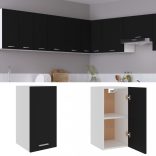 “Lyon” fekete szerelt fa függő szekrény 29,5 x 31 x 60 cm