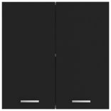 “Lyon” fekete szerelt fa függő szekrény 60 x 31 x 60 cm