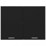 “Lyon” fekete szerelt fa függő szekrény 80 x 31 x 60 cm