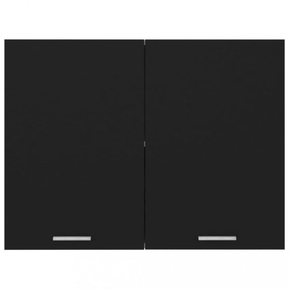 “Lyon” fekete szerelt fa függő szekrény 80 x 31 x 60 cm