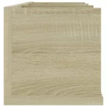 sonoma tölgy szerelt fa CD-tartó fali polc 75x18x18 cm