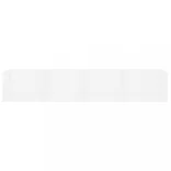 fehér szerelt fa CD-tartó fali polc 100 x 18 x 18 cm