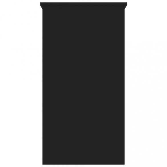 fekete szerelt fa íróasztal 80 x 40 x 75 cm