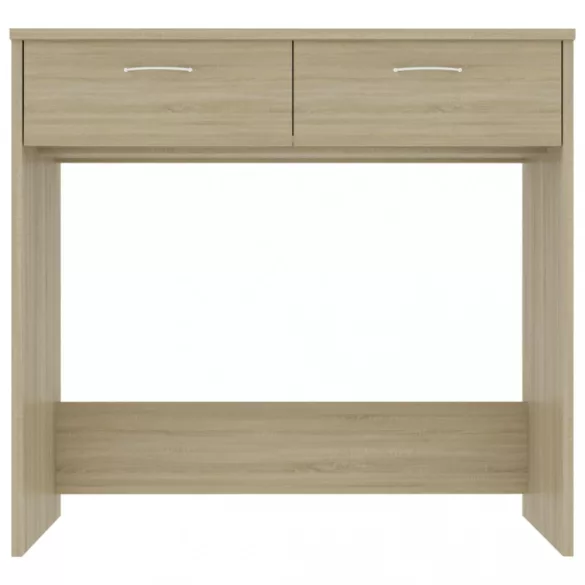 sonoma tölgy színű szerelt fa íróasztal 80 x 40 x 75 cm