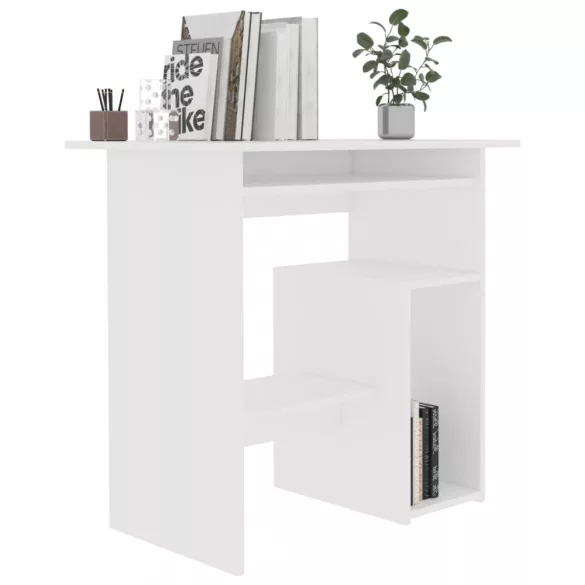 fehér szerelt fa íróasztal 80 x 45 x 74 cm