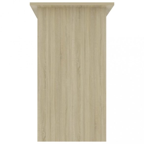 sonoma tölgy színű szerelt fa íróasztal 80 x 45 x 74 cm