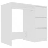 fehér szerelt fa íróasztal 90 x 45 x 76 cm