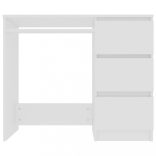 fehér szerelt fa íróasztal 90 x 45 x 76 cm