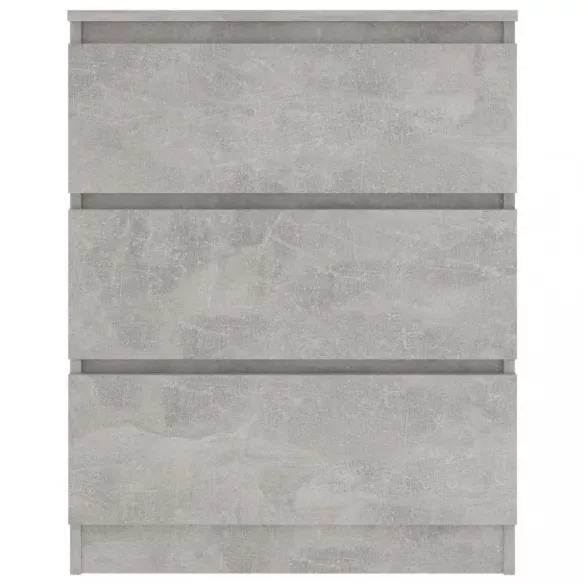 betonszürke szerelt fa tálalószekrény 60 x 35 x 76 cm