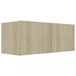 sonoma tölgy szerelt fa TV-szekrény 80 x 30 x 30 cm