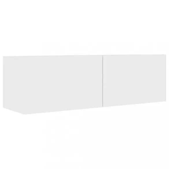 fehér szerelt fa TV-szekrény 100 x 30 x 30 cm