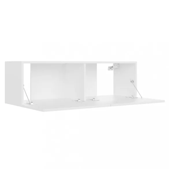 fehér szerelt fa TV-szekrény 100 x 30 x 30 cm