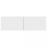 fehér szerelt fa TV-szekrény 100 x 30 x 30 cm