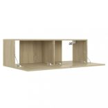 sonoma tölgy szerelt fa TV-szekrény 100 x 30 x 30 cm