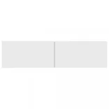 fehér szerelt fa TV-szekrény 120 x 30 x 30 cm