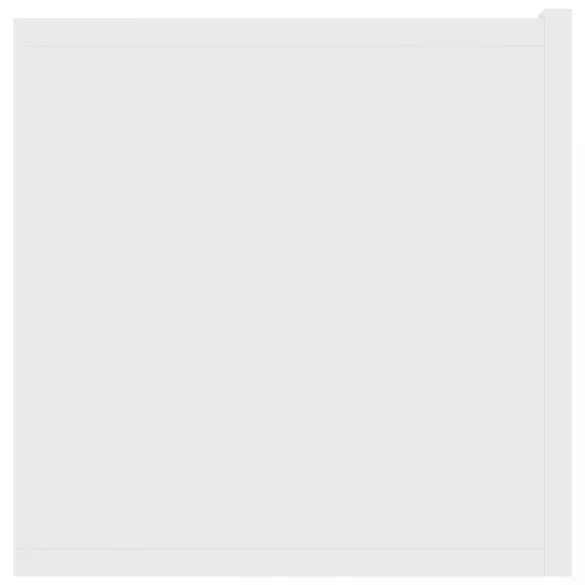 fehér szerelt fa TV-szekrény 120 x 30 x 30 cm