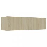 sonoma tölgy szerelt fa TV-szekrény 120 x 30 x 30 cm