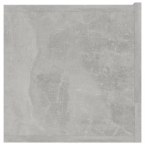 betonszürke szerelt fa TV-szekrény 120 x 30 x 30 cm