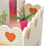 3 emeletes, fa babaház 60x30x90 cm