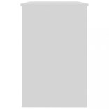 magasfényű fehér szerelt fa íróasztal 100 x 50 x 76 cm