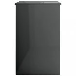 magasfényű szürke forgácslap íróasztal 100 x 50 x 76 cm