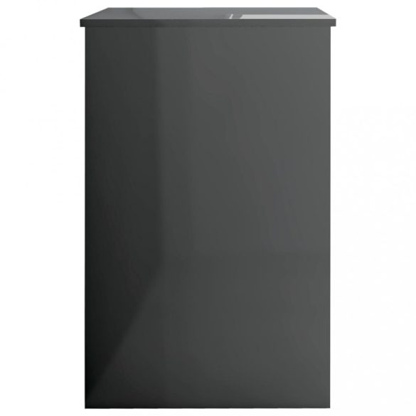 magasfényű szürke forgácslap íróasztal 100 x 50 x 76 cm