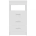 fehér szerelt fa fiókos szekrény 40 x 50 x 76 cm