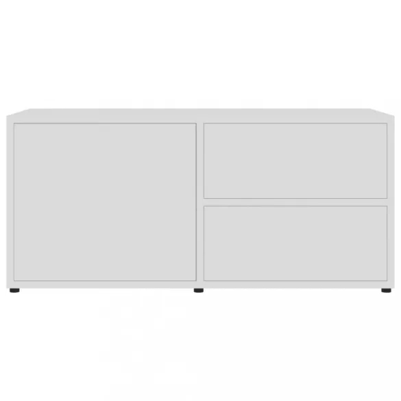 fehér szerelt fa TV-szekrény 80 x 34 x 36 cm