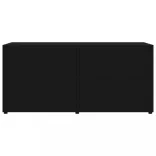 fekete szerelt fa TV-szekrény 80 x 34 x 36 cm