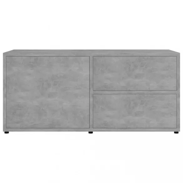 betonszürke szerelt fa TV-szekrény 80 x 34 x 36 cm
