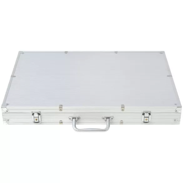 Pókerkészlet 1000 lézeres alumíniumzsetonnal