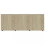 sonoma tölgy színű szerelt fa TV-szekrény 80 x 34 x 30 cm