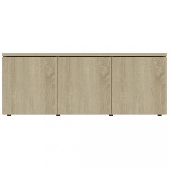 sonoma tölgy színű szerelt fa TV-szekrény 80 x 34 x 30 cm