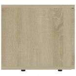 sonoma tölgy színű szerelt fa TV-szekrény 80 x 34 x 30 cm