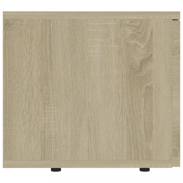 sonoma tölgy színű szerelt fa TV-szekrény 80 x 34 x 30 cm