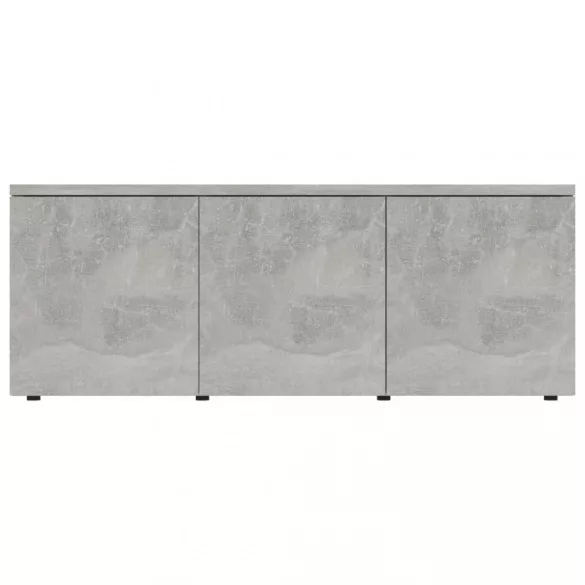 betonszürke szerelt fa TV-szekrény 80 x 34 x 30 cm