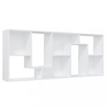 fehér szerelt fa könyvszekrény 67 x 24 x 161 cm