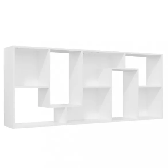 fehér szerelt fa könyvszekrény 67 x 24 x 161 cm