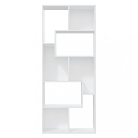 fehér szerelt fa könyvszekrény 67 x 24 x 161 cm