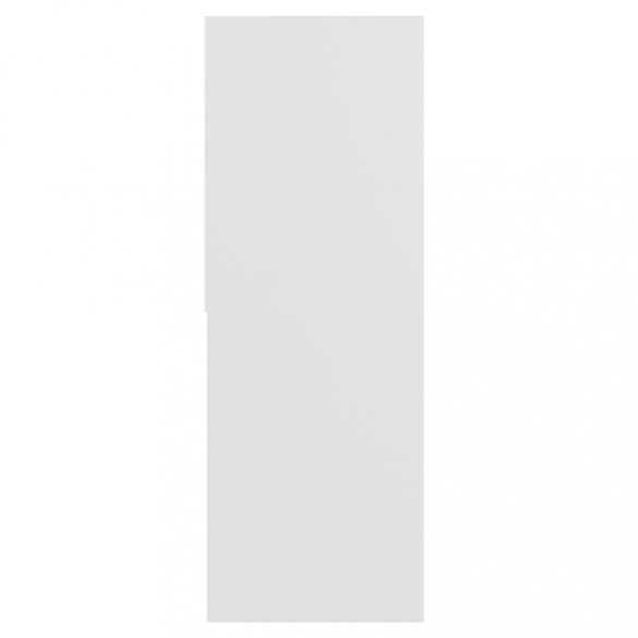 fehér szerelt fa könyvszekrény 67 x 24 x 161 cm