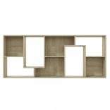 sonoma tölgy színű szerelt fa könyvszekrény 67 x 24 x 161 cm