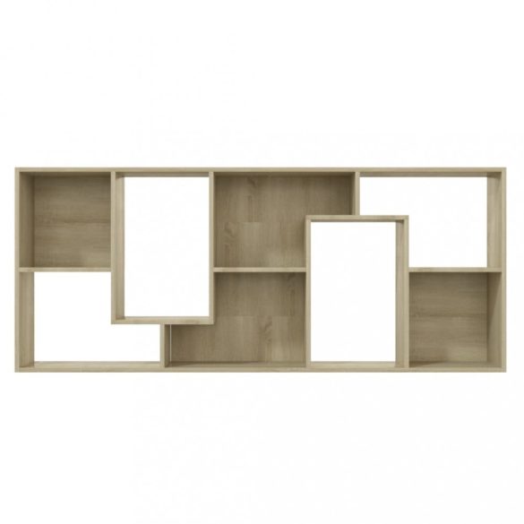 sonoma tölgy színű szerelt fa könyvszekrény 67 x 24 x 161 cm