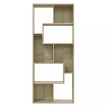 sonoma tölgy színű szerelt fa könyvszekrény 67 x 24 x 161 cm