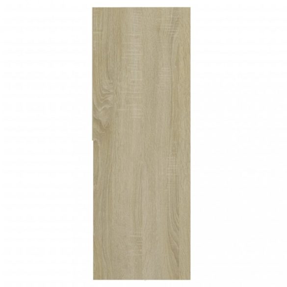 sonoma tölgy színű szerelt fa könyvszekrény 67 x 24 x 161 cm