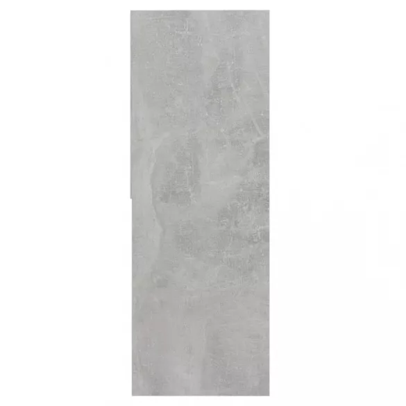 betonszürke szerelt fa könyvszekrény 67 x 24 x 161 cm